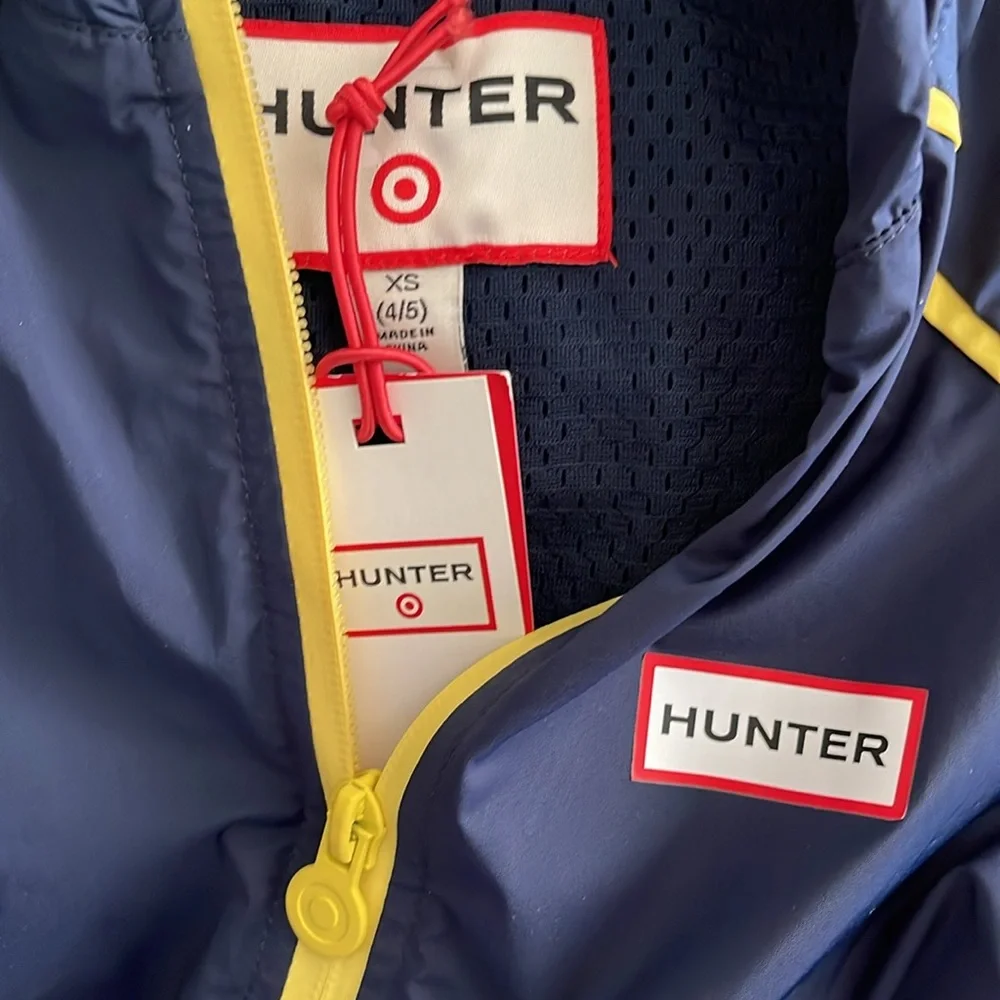 Hunter for Target Navy Yellow Hooded Vest XS 4/5 - Picture 3 of 3